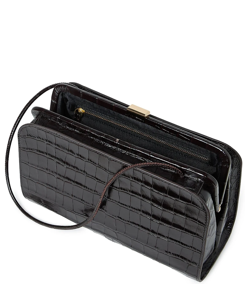 Loeffler Randall Zella Crocodile Clutch