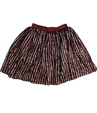 Lola + The Boys Girls A-line Sequin Striped Skirt