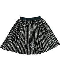 Lola + The Boys Girls A-line Sequin Striped Skirt