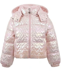 Lola + The Boys Girls I Love You Shimmer Puffer