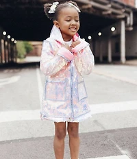 Lola + The Boys Girls Paillette Magic Rain Jacket