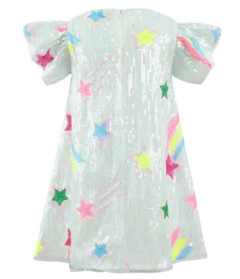 Lola + The Boys Girls Shooting Star Sequin Dress