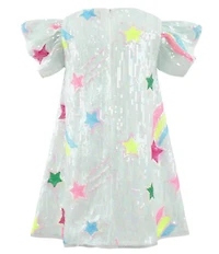 Lola + The Boys Girls Shooting Star Sequin Dress