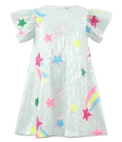 Lola + The Boys Girls Shooting Star Sequin Dress