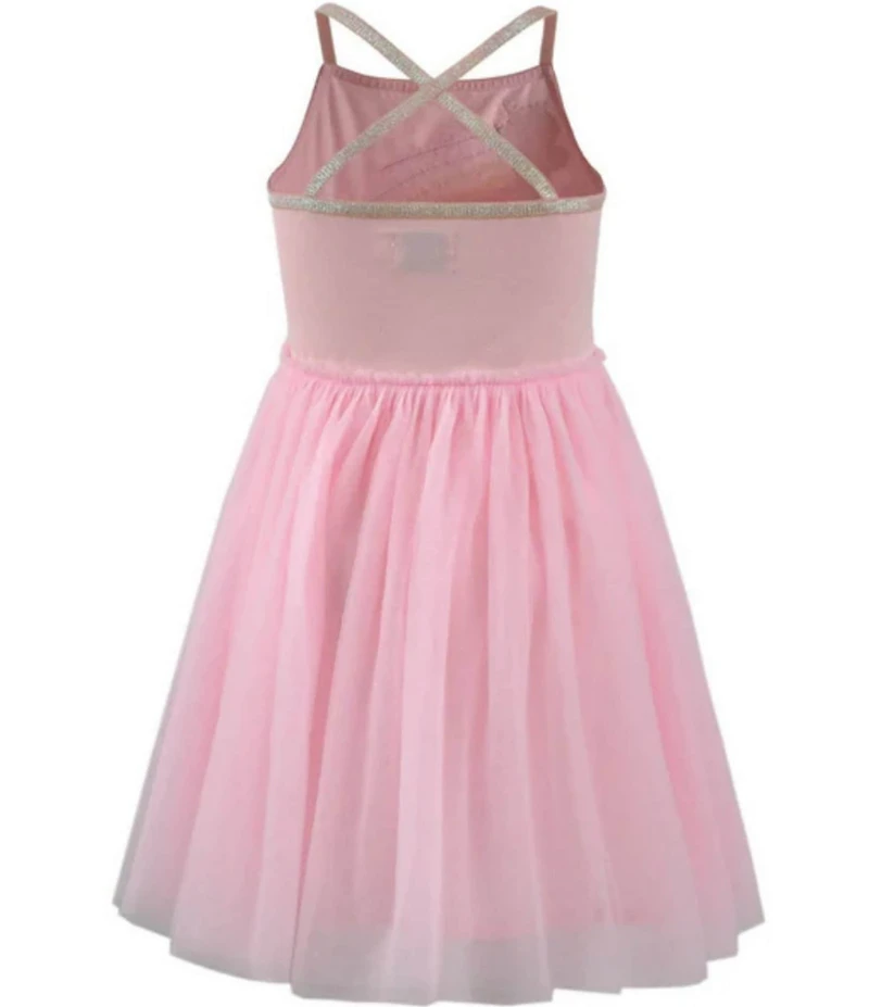 Lola + The Boys Girls Unicorn Rainbow Tulle Dress