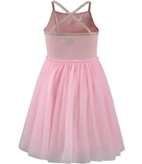 Lola + The Boys Girls Unicorn Rainbow Tulle Dress