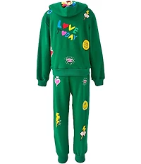 Lola + The Boys Girls You Rock Doodle Hoodie & Joggers Set