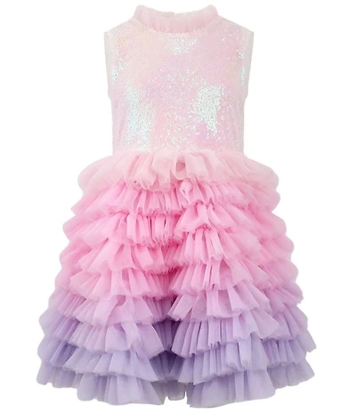 Lola + The Boys Little/Big Girls Dreamy Ombre Tulle Dress