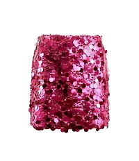 Lola + The Boys Little/Big Girls Magic Sequin Paillette Mini Skirt