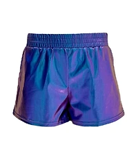 Lola + The Boys Little/Big Girls Metallic Track Shorts