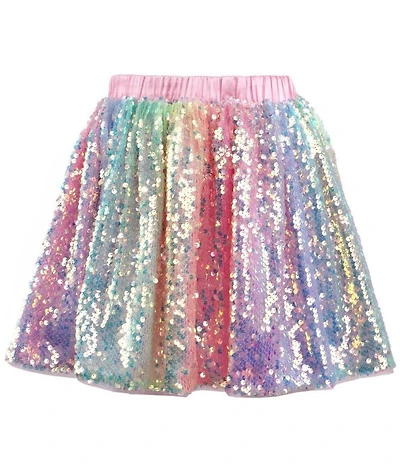 Lola + The Boys Little/Big Girls Sequin Ombre Skirt