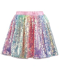 Lola + The Boys Little/Big Girls Sequin Ombre Skirt