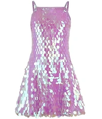 Lola + The Boys Little/Big Girls Sequin Paillette Dress