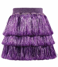 Lola + The Boys Little/Big Girls Shimmer Tinsel Party Skirt