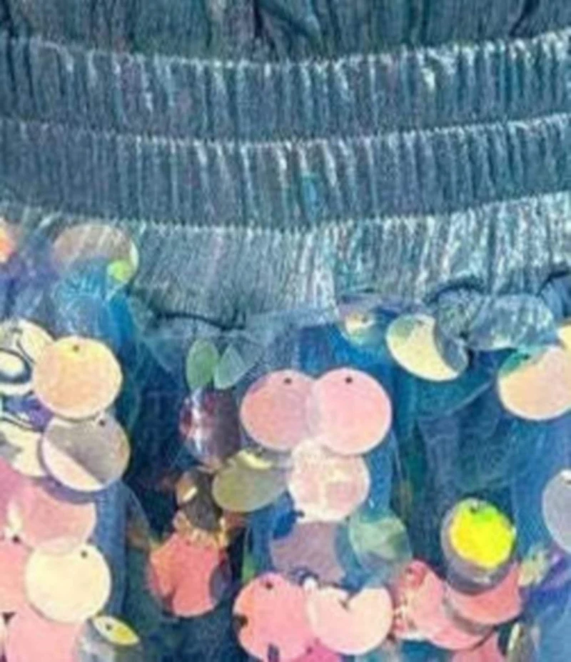 Lola + The Boys Little/Big Girls Paillette Sequin Metallic Skort