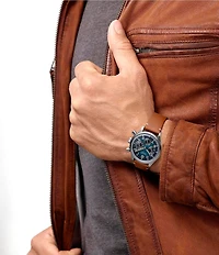 Longines Men's Avigation BigEye Chronograph Brown Leather Strap Watch