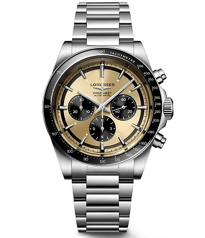 Longines Men's Conquest Chronograph Stainless Steel Bracelet Watch