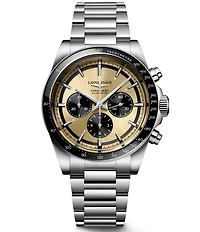 Longines Men's Conquest Chronograph Stainless Steel Bracelet Watch