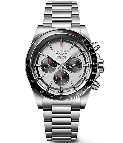 Longines Men's Conquest Chronograph Automatic Stainless Steel Bracelet Watch