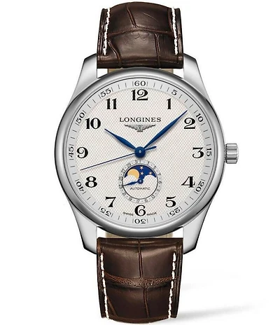 Longines Men's Master Collection Automatic Brown Leather Strap 42mm Watch