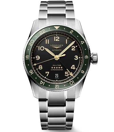 Longines Men's Spirit Zulu Automatic Stainless Steel Bracelet Watch