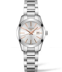 Longines Women's Conquest Classic Quartz Analog Stainless Steel Bracelet Watch