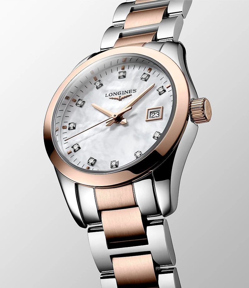 Longines Women's Conquest Classic Quartz Analog Two Tone Bracelet Watch