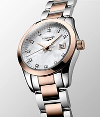 Longines Women's Conquest Classic Quartz Analog Two Tone Bracelet Watch