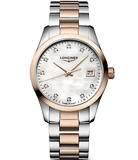 Longines Women's Conquest Classic Quartz Analog Two Tone Stainless Steel Bracelet Watch