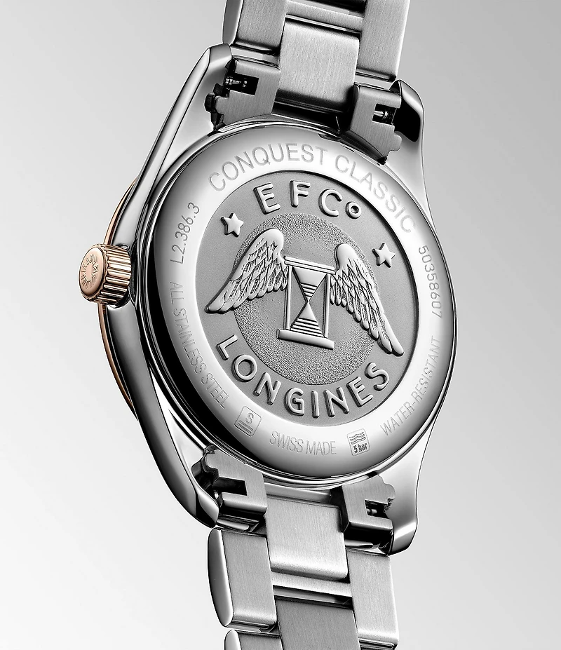 Longines Women's Conquest Classic Quartz Analog Two Tone Stainless Steel Bracelet Watch