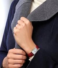 Longines Women's Dolcevita Quartz Analog Leather Strap Watch