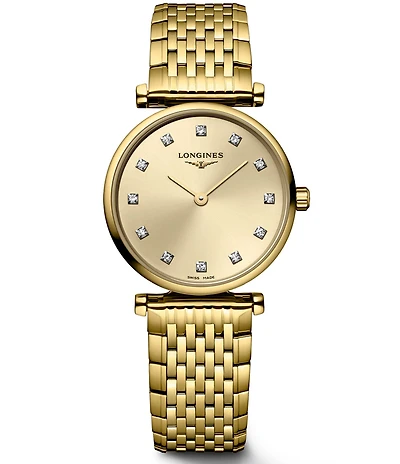 Longines Women's La Grande Classique Quartz Analog Gold Tone Stainless steel Bracelet Watch