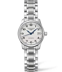 Longines Women's Master Collection Automatic Silver Stainless Steel Bracelet Watch