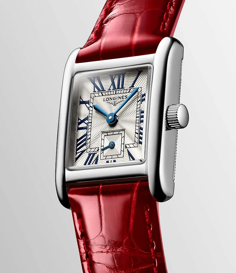 Longines Women's Mini Dolcevita Quart Stainless Steel Alligator Strap Watch