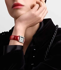 Longines Women's Mini Dolcevita Quart Stainless Steel Alligator Strap Watch