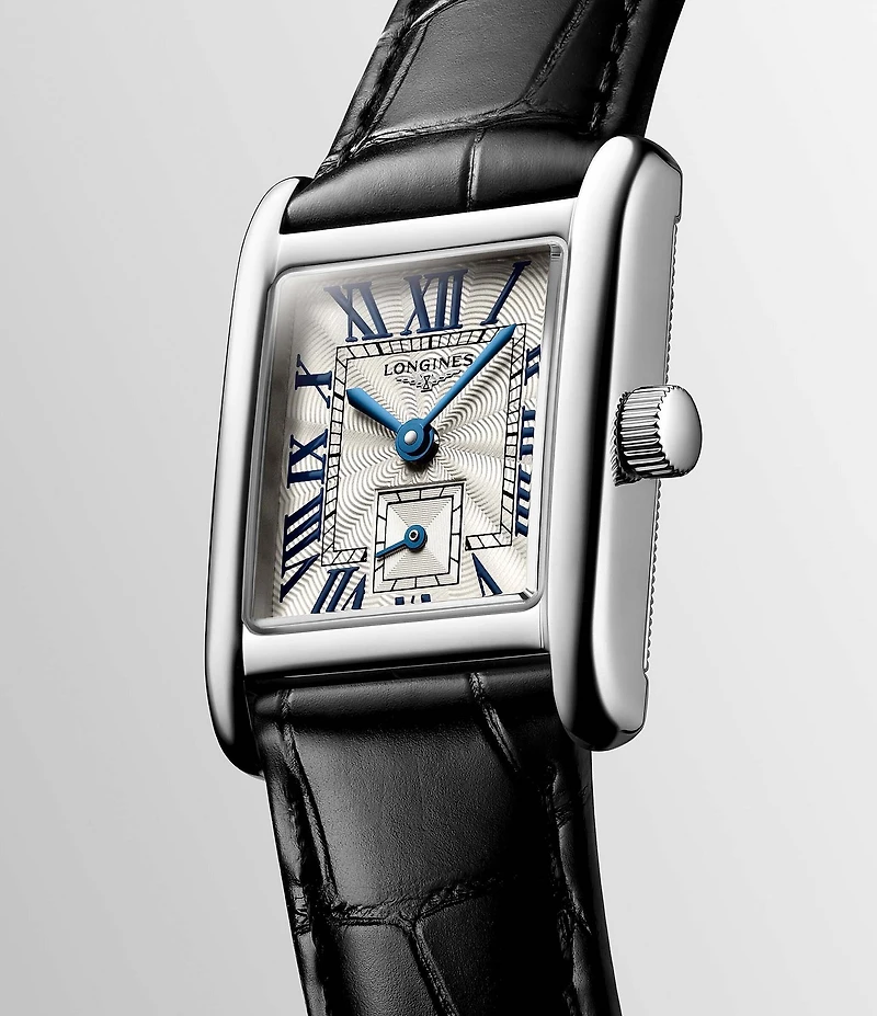 Longines Women's Mini Dolcevita Quart Stainless Steel Alligator Strap Watch