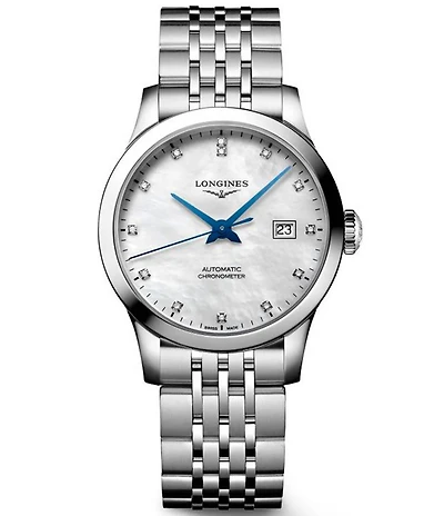 Longines Women's Record Automatic Stainless Steel Bracelet Watch