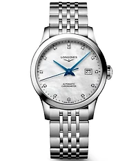 Longines Women's Record Automatic Stainless Steel Bracelet Watch