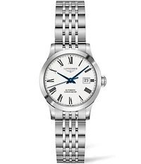 Longines Women's 33mm Record Collection Automatic Stainless Steel Bracelet Watch