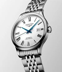 Longines Women's 40mm Record Collection Automatic Stainless Steel Bracelet Watch