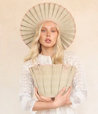 Lorna Murray Avoca Capri Maxi Pleated Straw Sun Hat