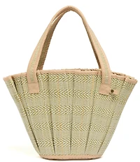 Lorna Murray Avoca Tropez Pleated Raffia Mini Tote Bag