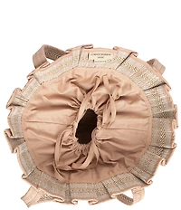 Lorna Murray Avoca Tropez Pleated Raffia Mini Tote Bag