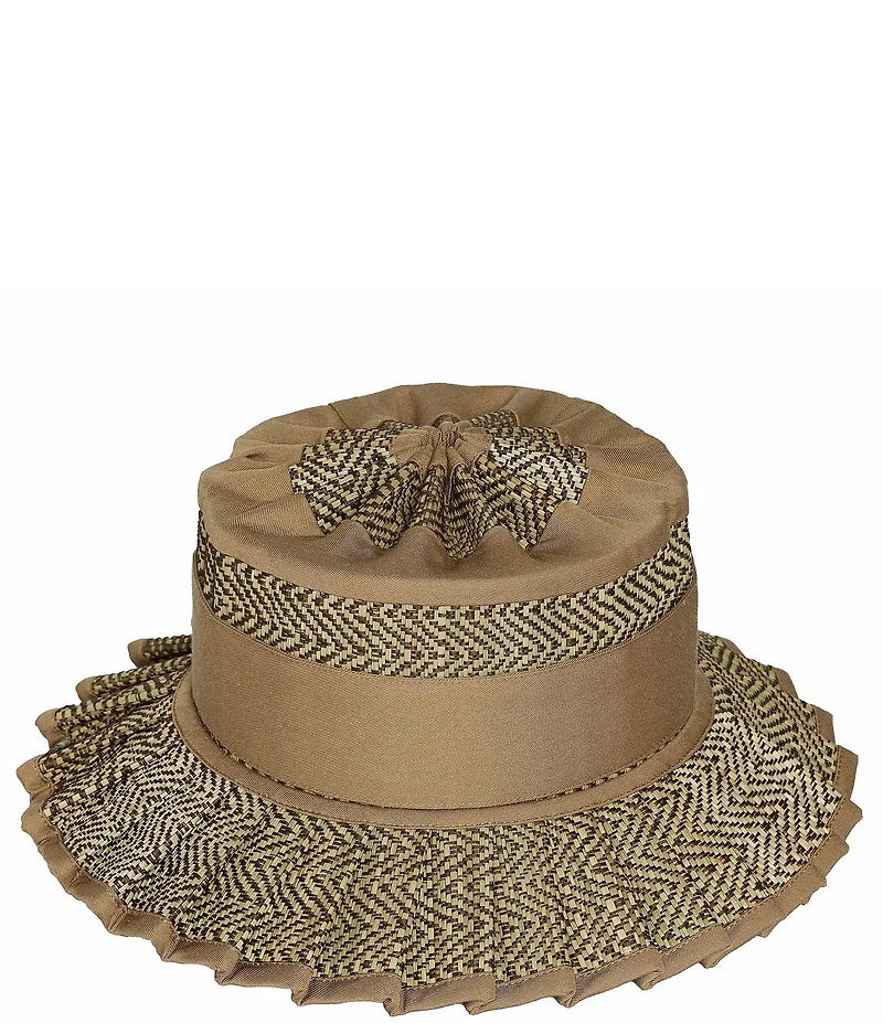 Lorna Murray Bossa Nova Island Capri Mini Pleated Tie Sun Hat