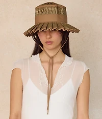 Lorna Murray Bossa Nova Island Capri Mini Pleated Tie Sun Hat