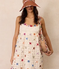 Lorna Murray Garden Love Heart Ruffle Raffia Shoulder Bag