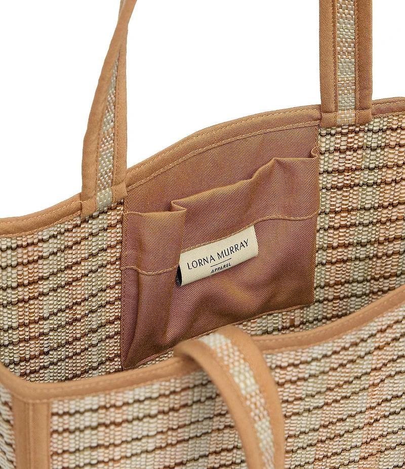 Lorna Murray Contrast Trim Italian Summer Tote Bag
