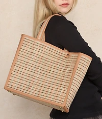 Lorna Murray Contrast Trim Italian Summer Tote Bag