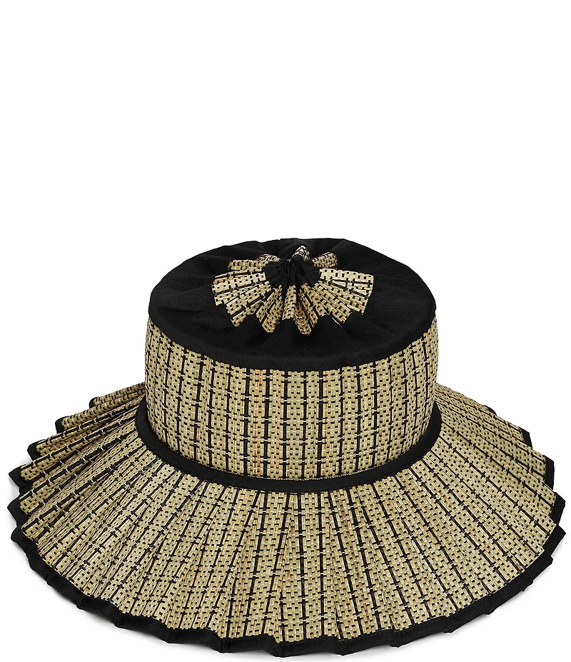 Lorna Murray Lovers Point Island Capri Maxi Pleated Sun Hat