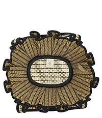 Lorna Murray Mini Lovers Point Tropez Pleated Raffia Tote Bag